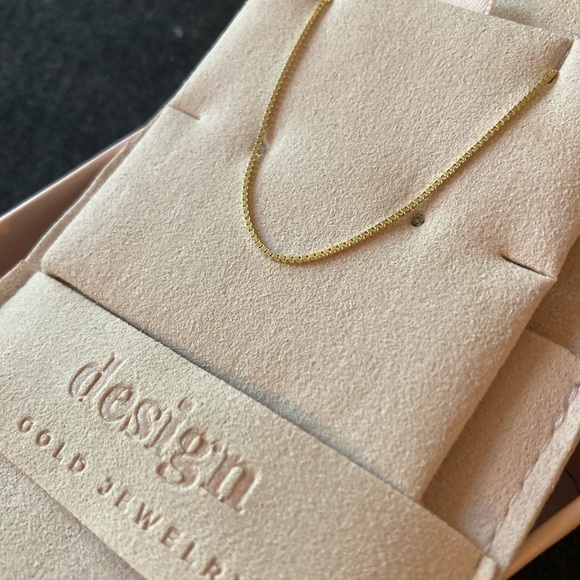 NWT 14k Gold Box Chain Bracelet, 6.75 in - Picture 5 of 6